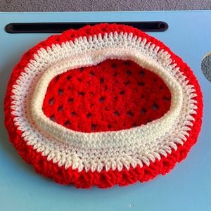 Hand crochet beret hat